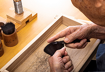 Fine hair (cutting of puffed up hair)