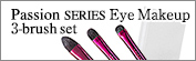 Passion SERIES Eye Makeup 3-brush Set